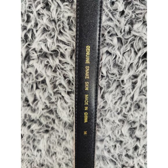 BELT Snake Skin Scaled Reptile Peach Pink Gold Buckle Quiet Luxury Western Rodeo - Picture 2 of 13